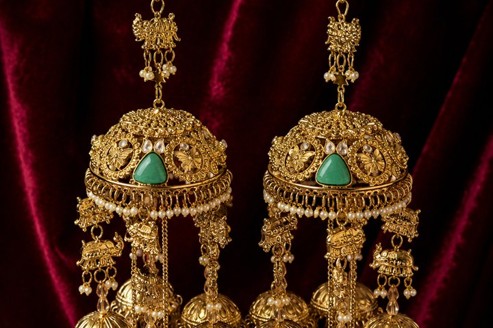 Golden bridal kalira from Mahalaxmi Bangles